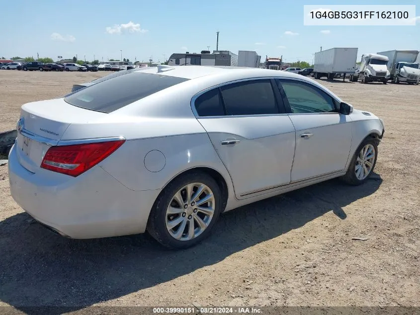 2015 Buick Lacrosse Leather VIN: 1G4GB5G31FF162100 Lot: 39990151