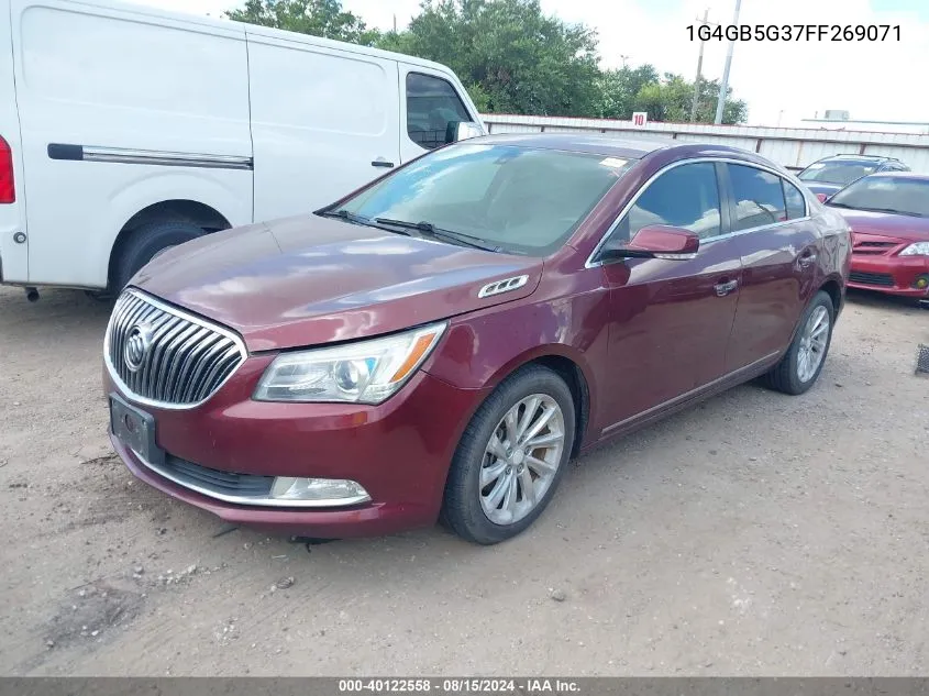 2015 Buick Lacrosse Leather VIN: 1G4GB5G37FF269071 Lot: 40122558