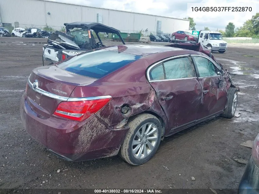 1G4GB5G37FF252870 2015 Buick Lacrosse Leather