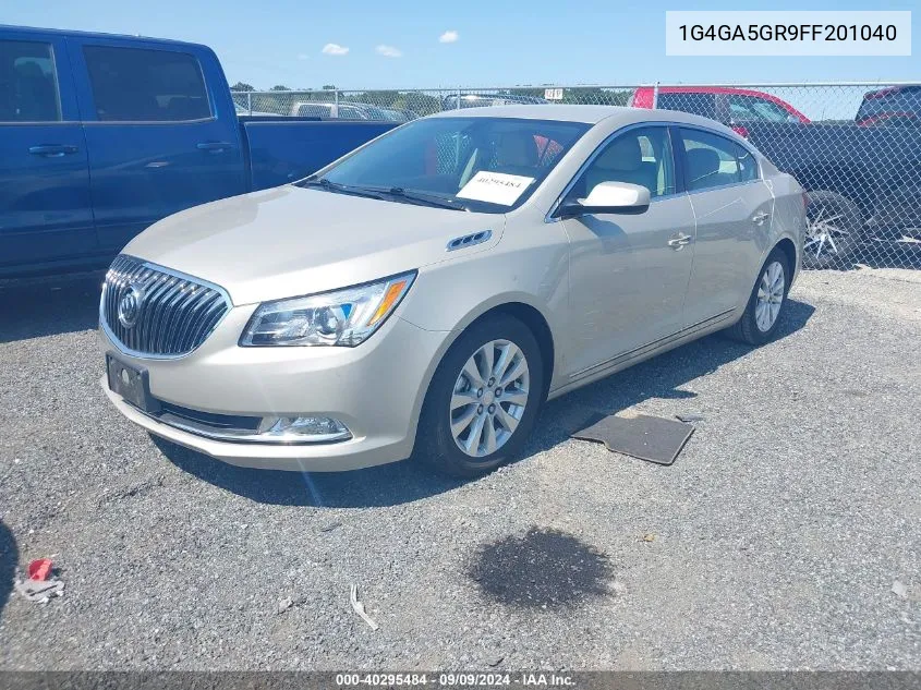 2015 Buick Lacrosse VIN: 1G4GA5GR9FF201040 Lot: 40295484