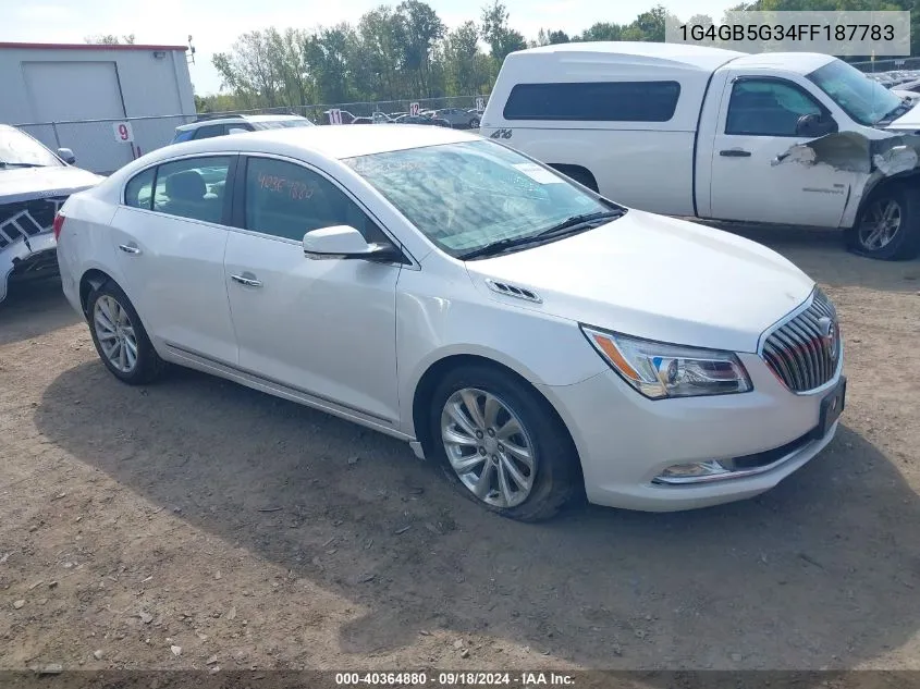 2015 Buick Lacrosse Leather VIN: 1G4GB5G34FF187783 Lot: 40364880