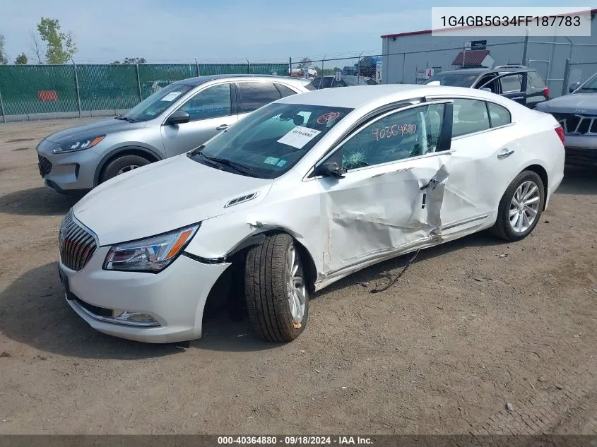 2015 Buick Lacrosse Leather VIN: 1G4GB5G34FF187783 Lot: 40364880