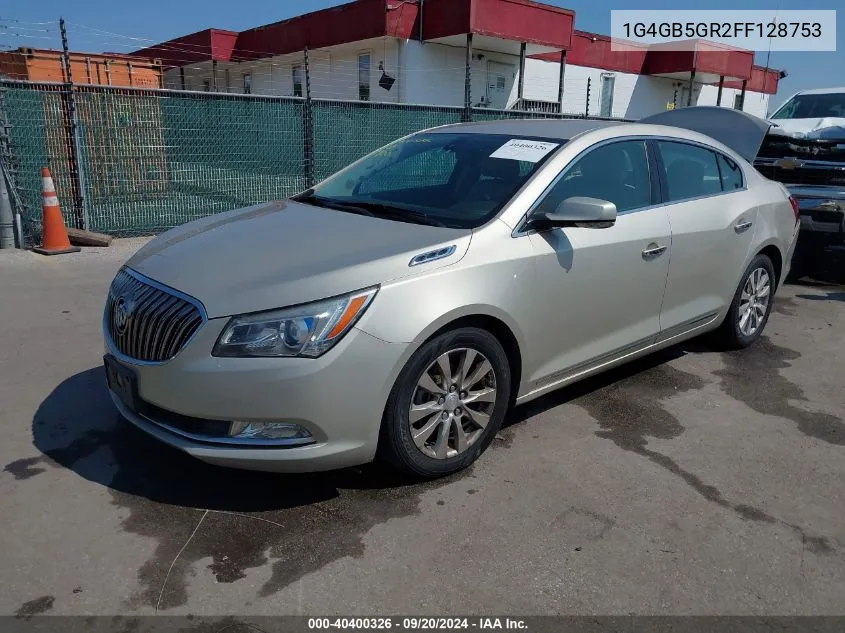 2015 Buick Lacrosse Leather VIN: 1G4GB5GR2FF128753 Lot: 40400326