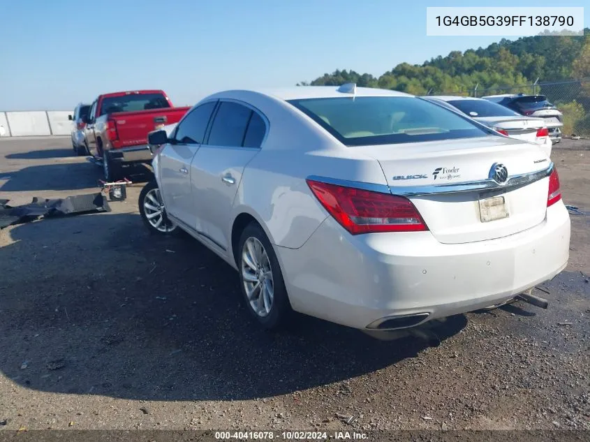 1G4GB5G39FF138790 2015 Buick Lacrosse Leather