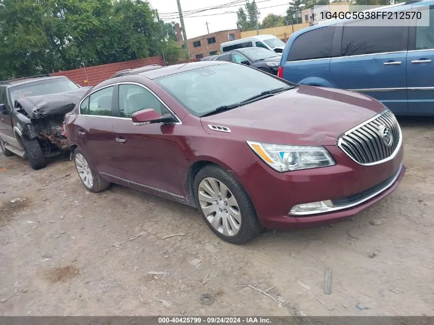 2015 Buick Lacrosse Leather VIN: 1G4GC5G38FF212570 Lot: 40425799