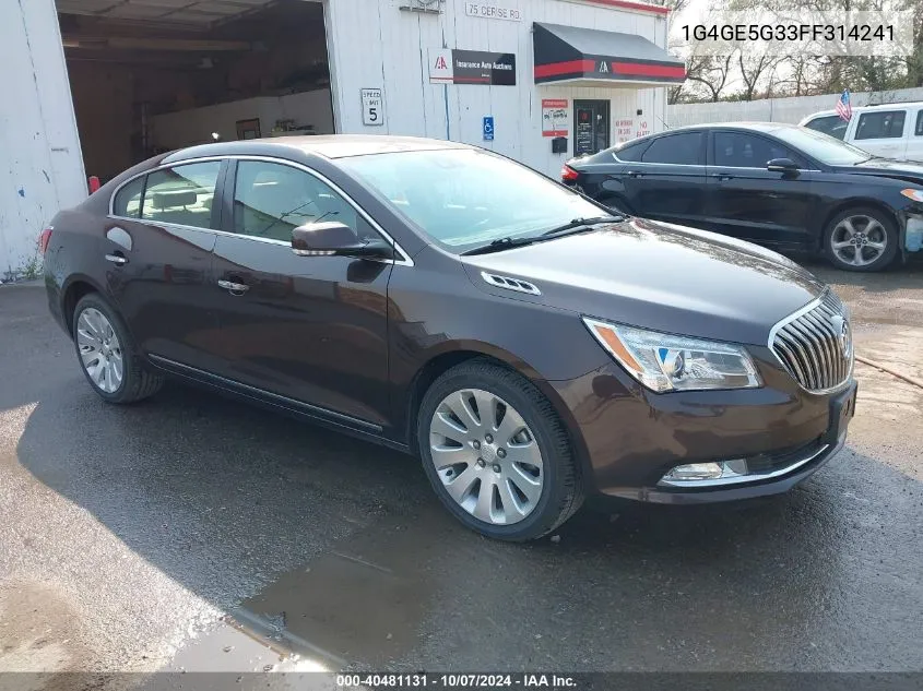 2015 Buick Lacrosse Premium I VIN: 1G4GE5G33FF314241 Lot: 40481131