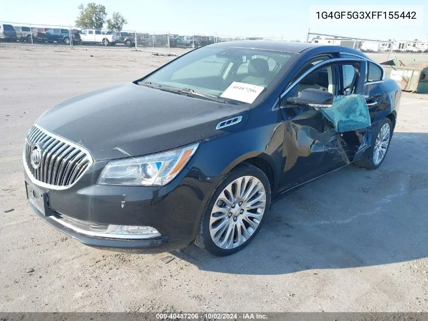 2015 Buick Lacrosse Premium Ii VIN: 1G4GF5G3XFF155442 Lot: 40487206