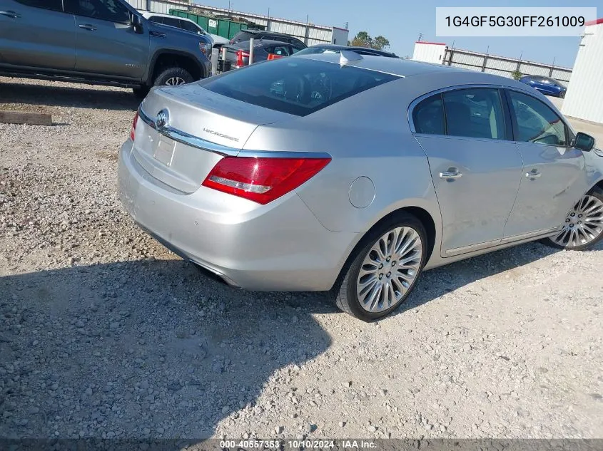 2015 Buick Lacrosse Premium Ii VIN: 1G4GF5G30FF261009 Lot: 40557353