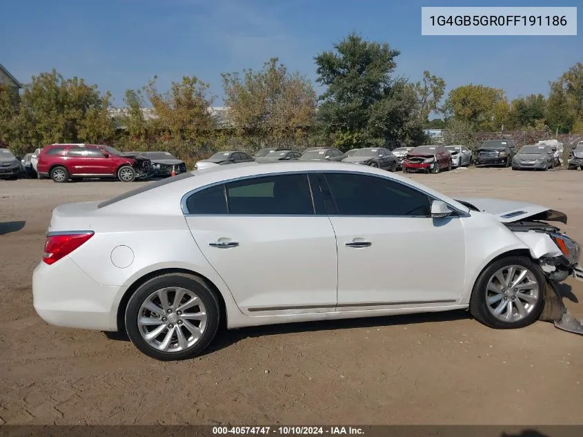 2015 Buick Lacrosse Leather VIN: 1G4GB5GR0FF191186 Lot: 40574747