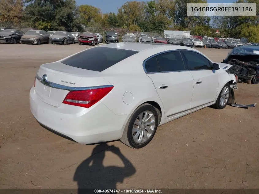 2015 Buick Lacrosse Leather VIN: 1G4GB5GR0FF191186 Lot: 40574747