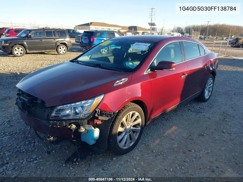 2015 Buick Lacrosse Premium I VIN: 1G4GD5G30FF138784 Lot: 40847186