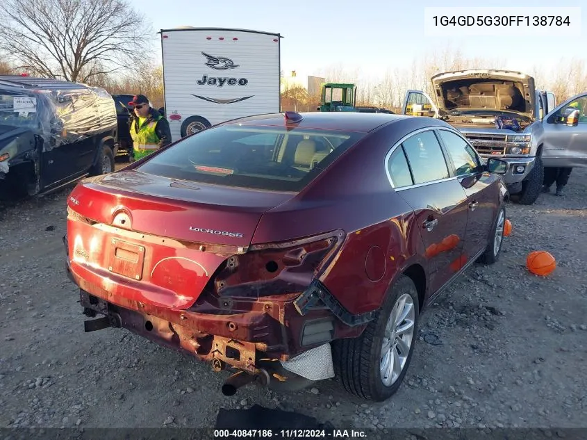 2015 Buick Lacrosse Premium I VIN: 1G4GD5G30FF138784 Lot: 40847186