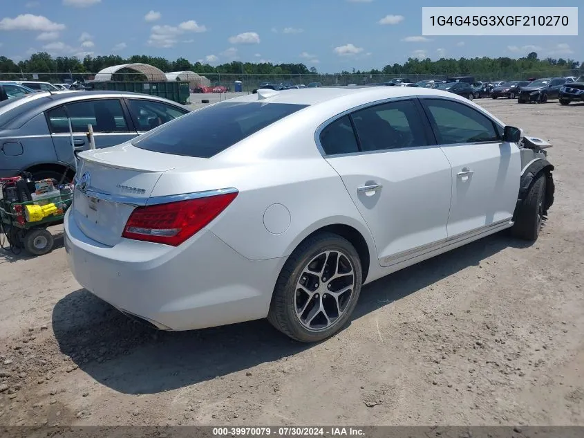 1G4G45G3XGF210270 2016 Buick Lacrosse Sport Touring