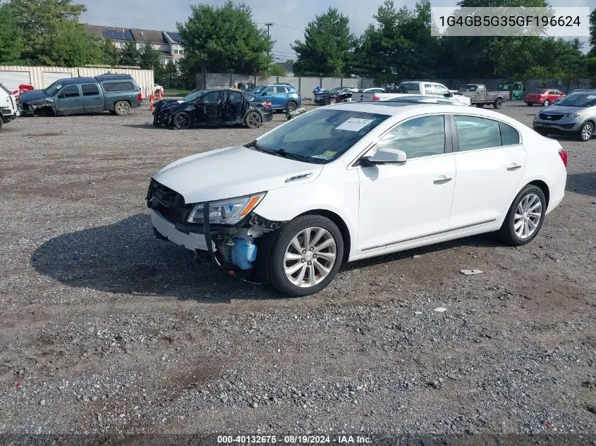 2016 Buick Lacrosse Leather VIN: 1G4GB5G35GF196624 Lot: 40132675