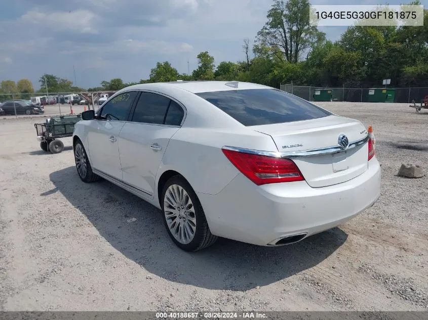 1G4GE5G30GF181875 2016 Buick Lacrosse Premium I