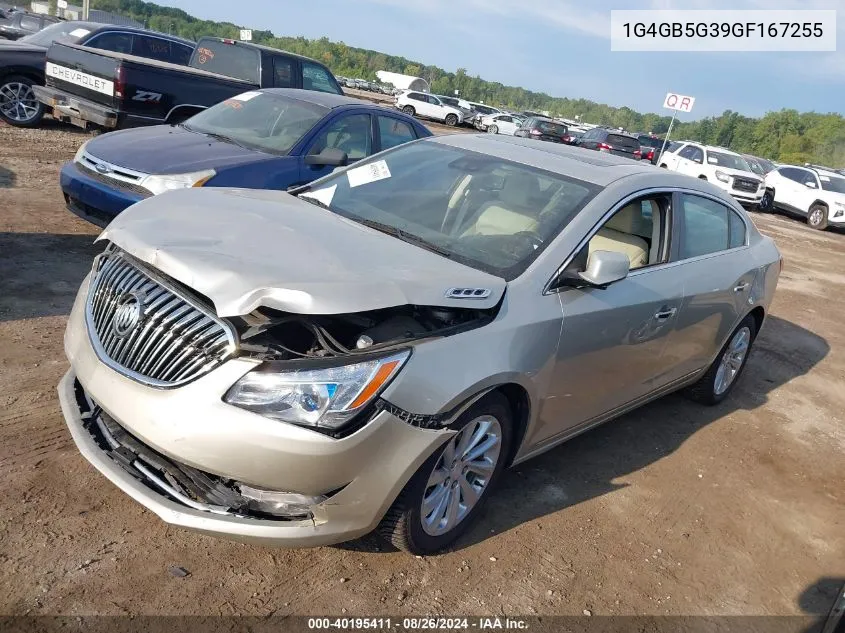 2016 Buick Lacrosse Leather VIN: 1G4GB5G39GF167255 Lot: 40195411