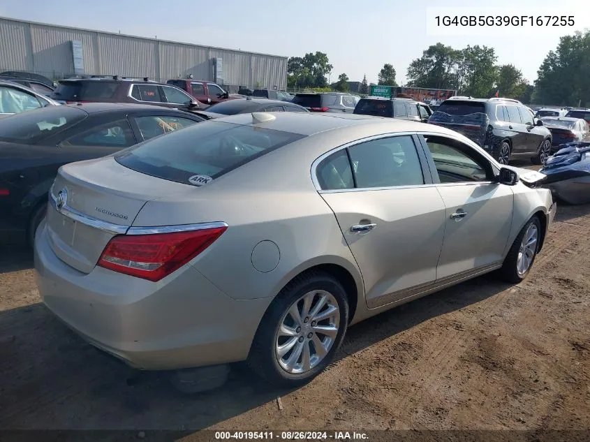 2016 Buick Lacrosse Leather VIN: 1G4GB5G39GF167255 Lot: 40195411