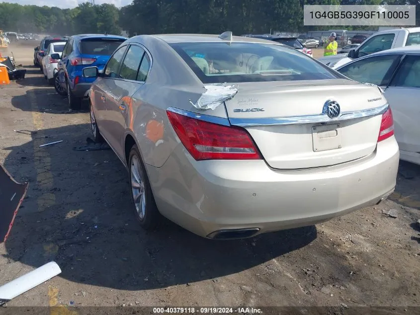 1G4GB5G39GF110005 2016 Buick Lacrosse Leather