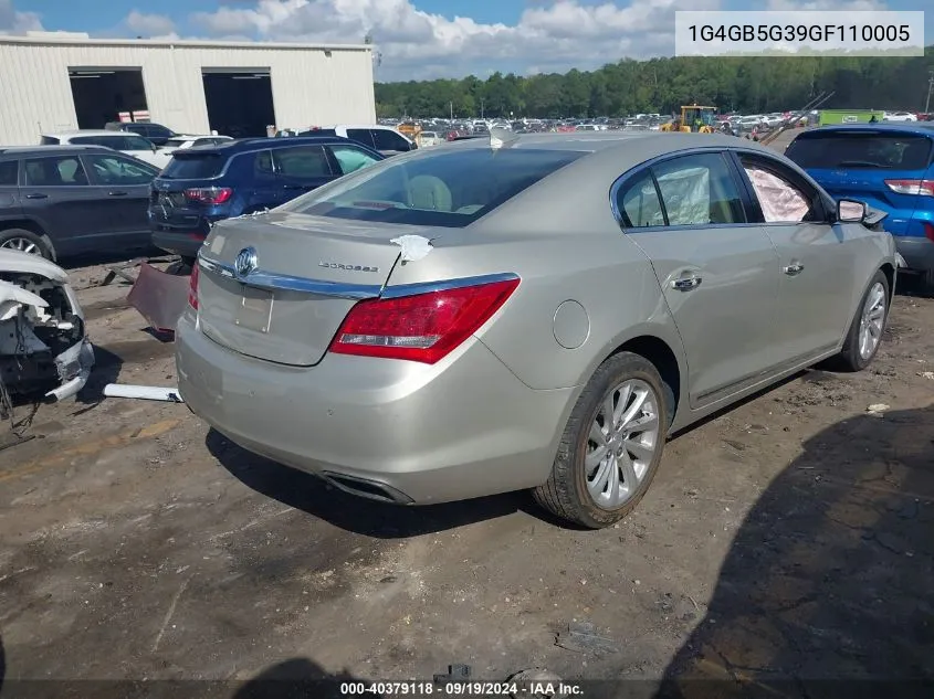 1G4GB5G39GF110005 2016 Buick Lacrosse Leather