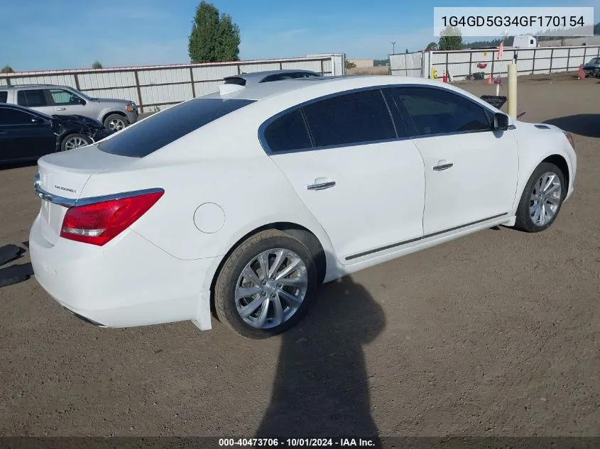 1G4GD5G34GF170154 2016 Buick Lacrosse Premium