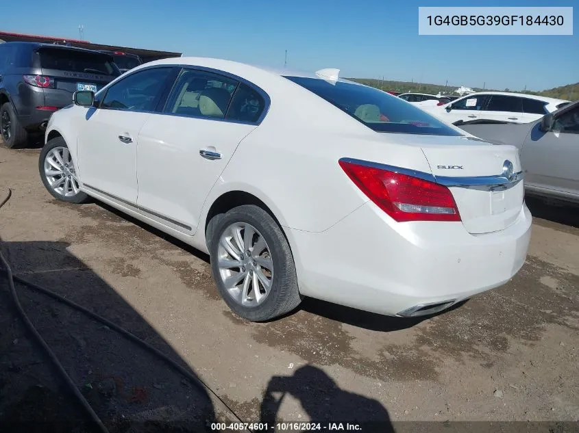 1G4GB5G39GF184430 2016 Buick Lacrosse Leather