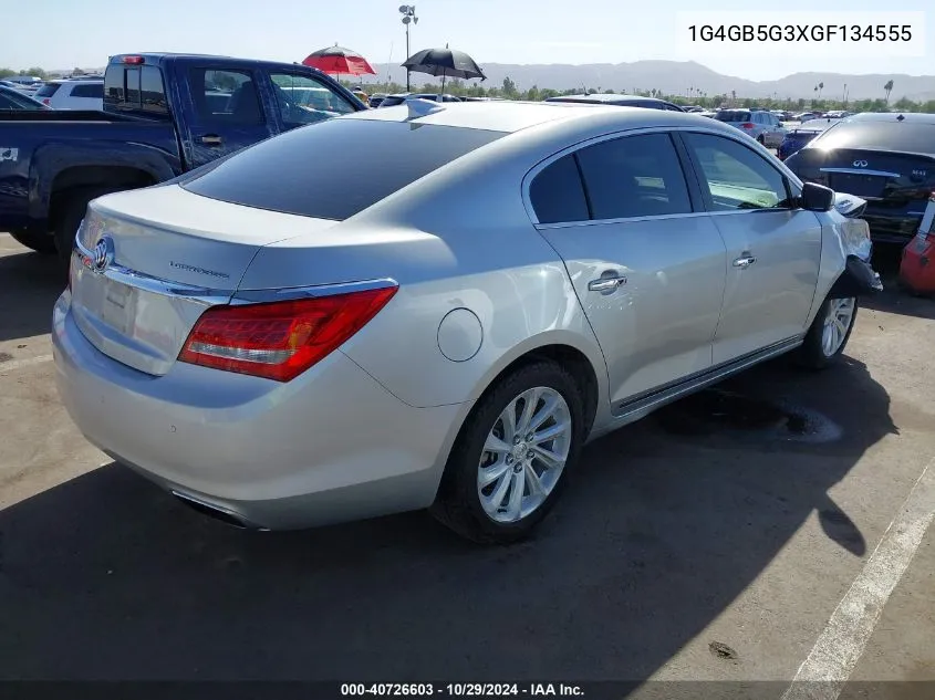 1G4GB5G3XGF134555 2016 Buick Lacrosse Leather