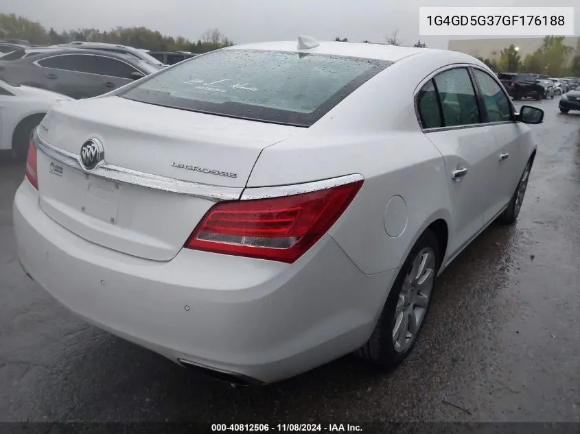 2016 Buick Lacrosse Premium I VIN: 1G4GD5G37GF176188 Lot: 40812506