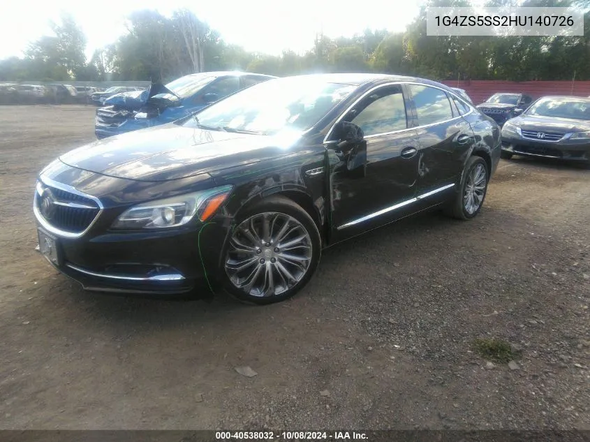 2017 Buick Lacrosse Premium VIN: 1G4ZS5SS2HU140726 Lot: 40538032