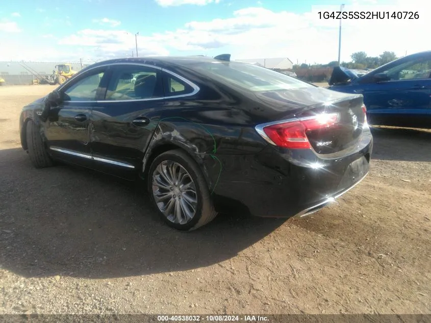 2017 Buick Lacrosse Premium VIN: 1G4ZS5SS2HU140726 Lot: 40538032