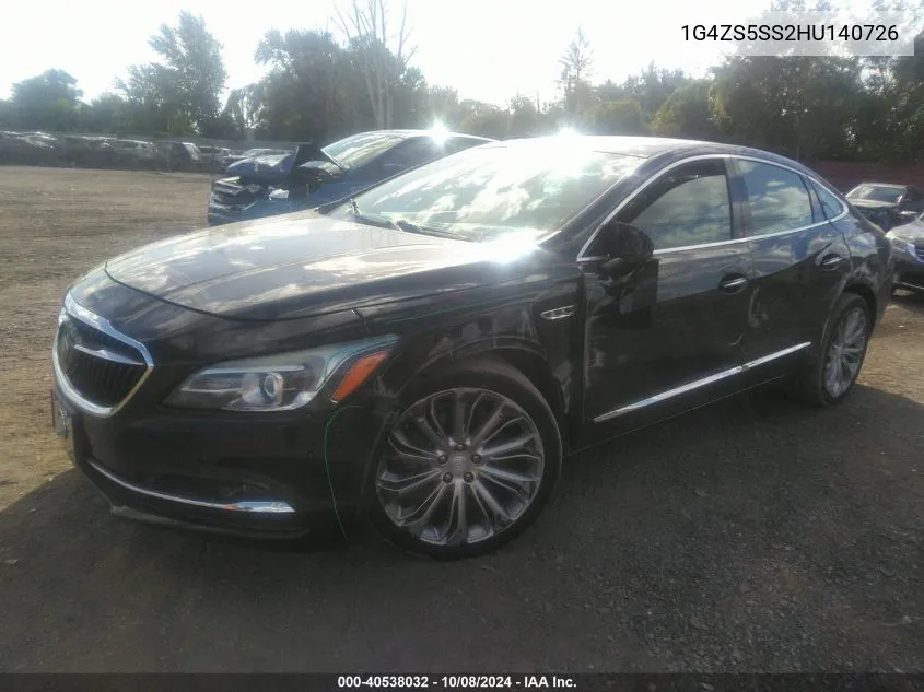 2017 Buick Lacrosse Premium VIN: 1G4ZS5SS2HU140726 Lot: 40538032