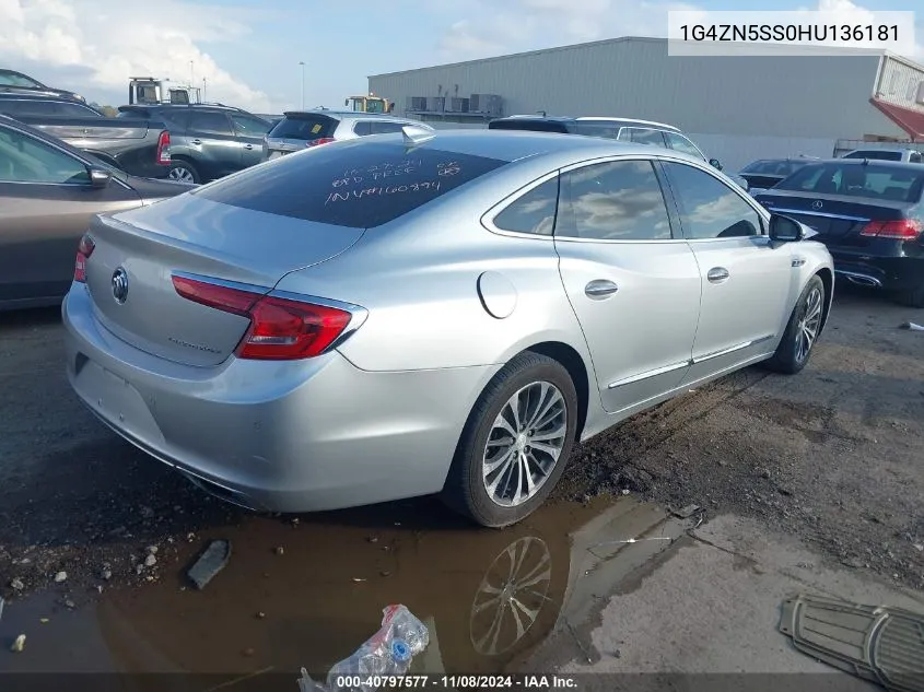 2017 Buick Lacrosse Preferred VIN: 1G4ZN5SS0HU136181 Lot: 40797577