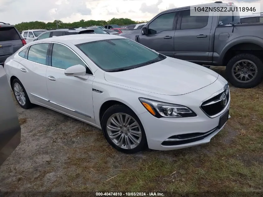 2018 Buick Lacrosse Preferred VIN: 1G4ZN5SZ2JU118946 Lot: 40474810