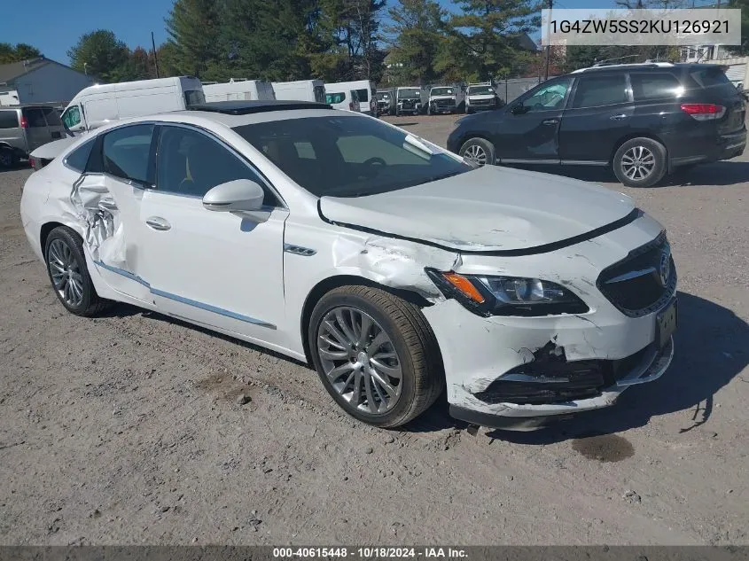 2019 Buick Lacrosse Fwd Sport Touring VIN: 1G4ZW5SS2KU126921 Lot: 40615448