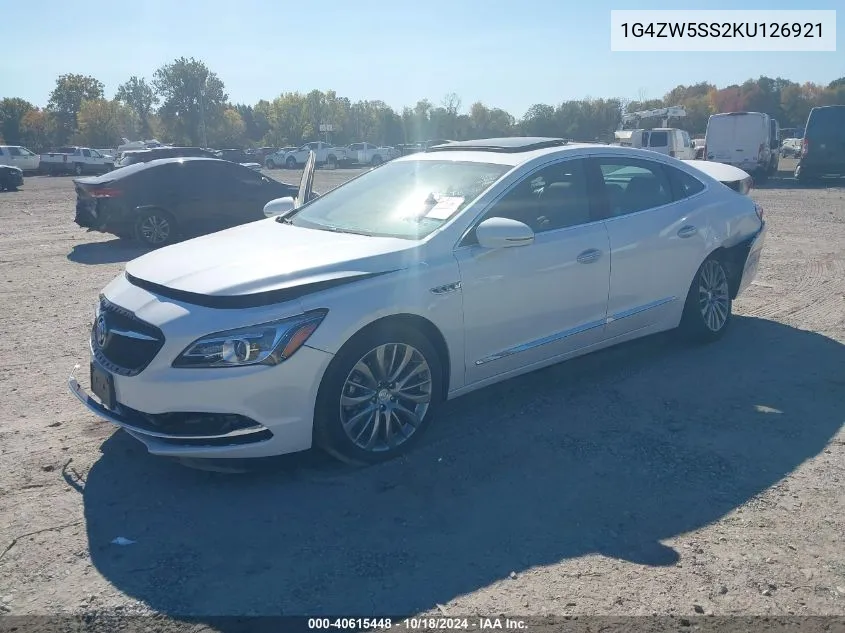 2019 Buick Lacrosse Fwd Sport Touring VIN: 1G4ZW5SS2KU126921 Lot: 40615448