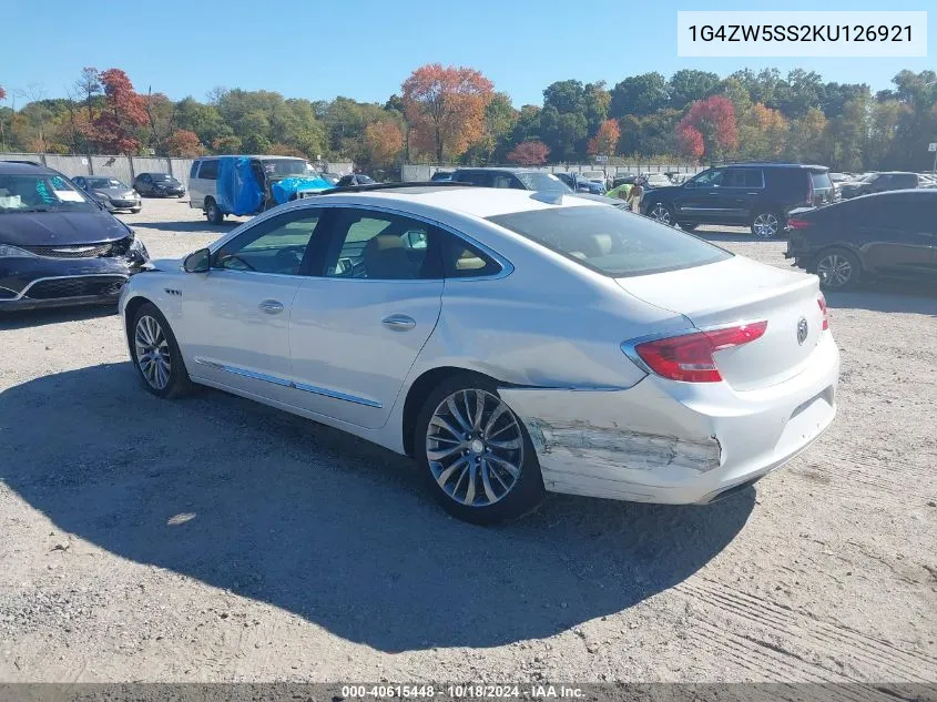 1G4ZW5SS2KU126921 2019 Buick Lacrosse Fwd Sport Touring