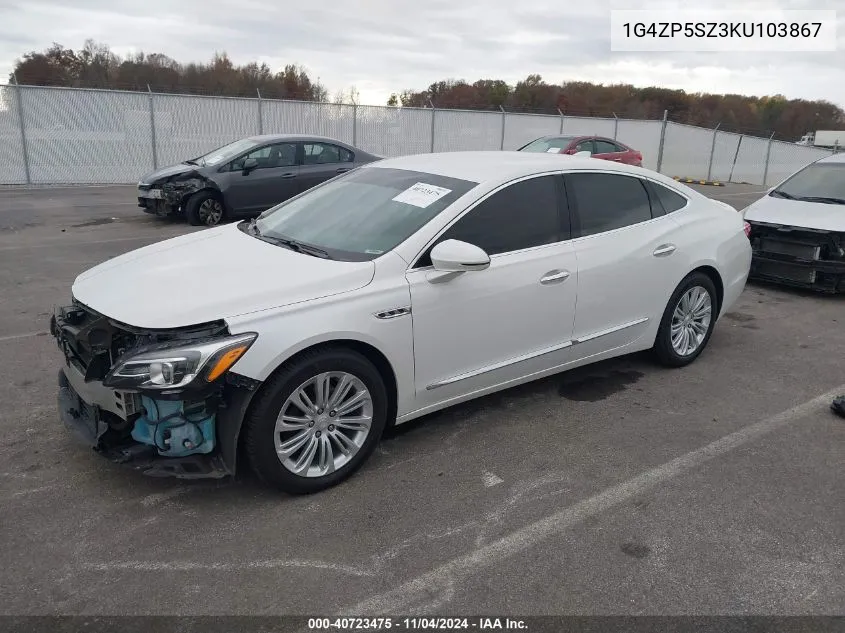 2019 Buick Lacrosse Fwd Essence VIN: 1G4ZP5SZ3KU103867 Lot: 40723475