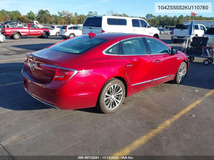 2019 Buick Lacrosse Fwd Premium VIN: 1G4ZS5SS2KU110780 Lot: 40732041