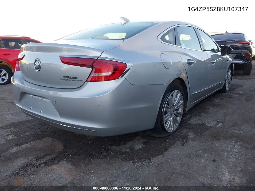 2019 Buick Lacrosse Fwd Essence VIN: 1G4ZP5SZ8KU107347 Lot: 40860396