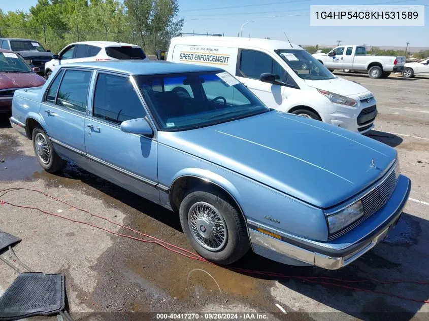 1989 Buick Lesabre Custom VIN: 1G4HP54C8KH531589 Lot: 40417270