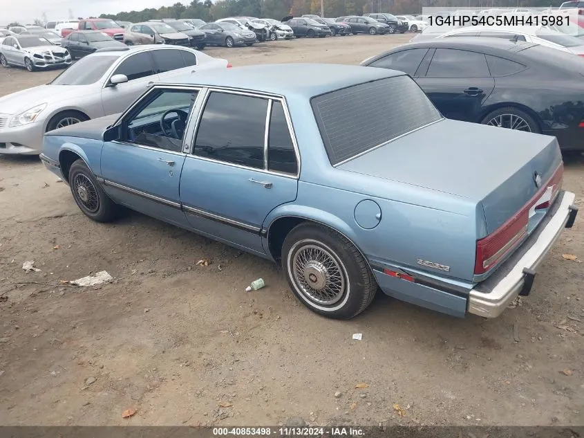 1991 Buick Lesabre Custom VIN: 1G4HP54C5MH415981 Lot: 40853498