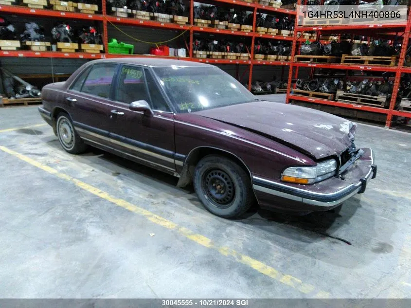 1992 Buick Lesabre Limited VIN: 1G4HR53L4NH400806 Lot: 30045555