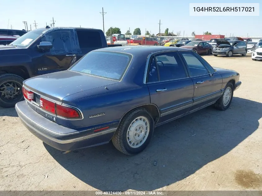 1994 Buick Lesabre Limited VIN: 1G4HR52L6RH517021 Lot: 40324400