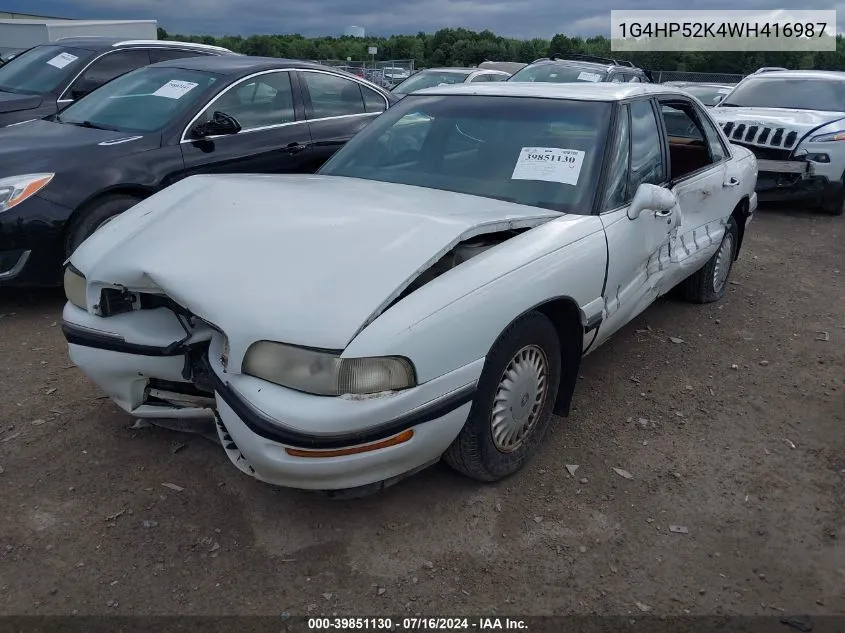 1998 Buick Lesabre Custom VIN: 1G4HP52K4WH416987 Lot: 39851130