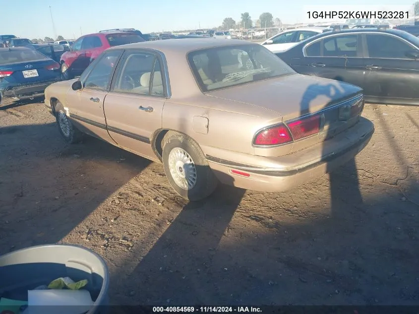 1998 Buick Lesabre Custom VIN: 1G4HP52K6WH523281 Lot: 40854569