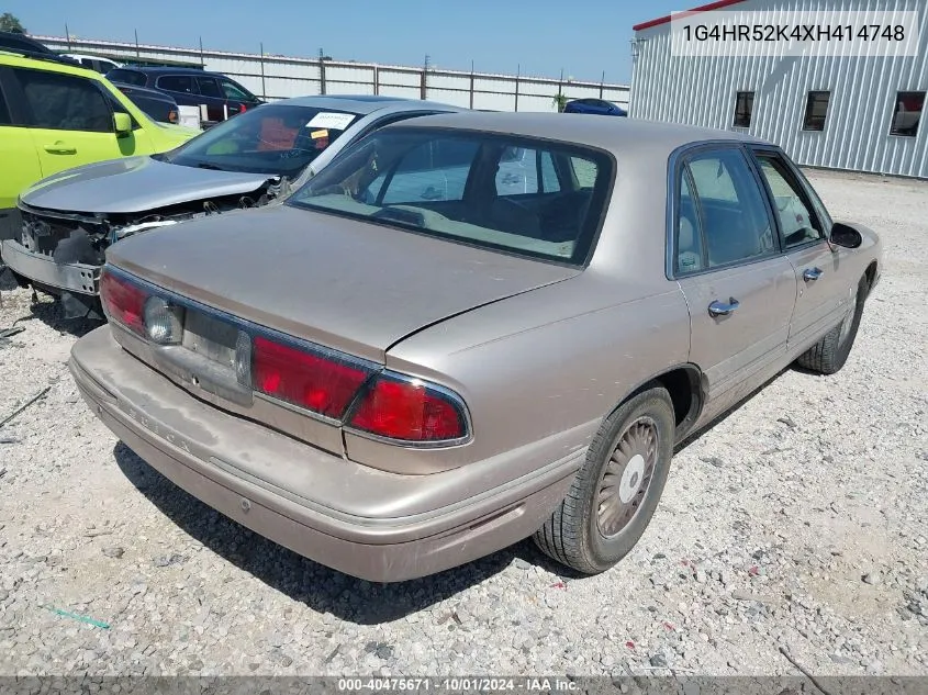 1G4HR52K4XH414748 1999 Buick Lesabre Limited