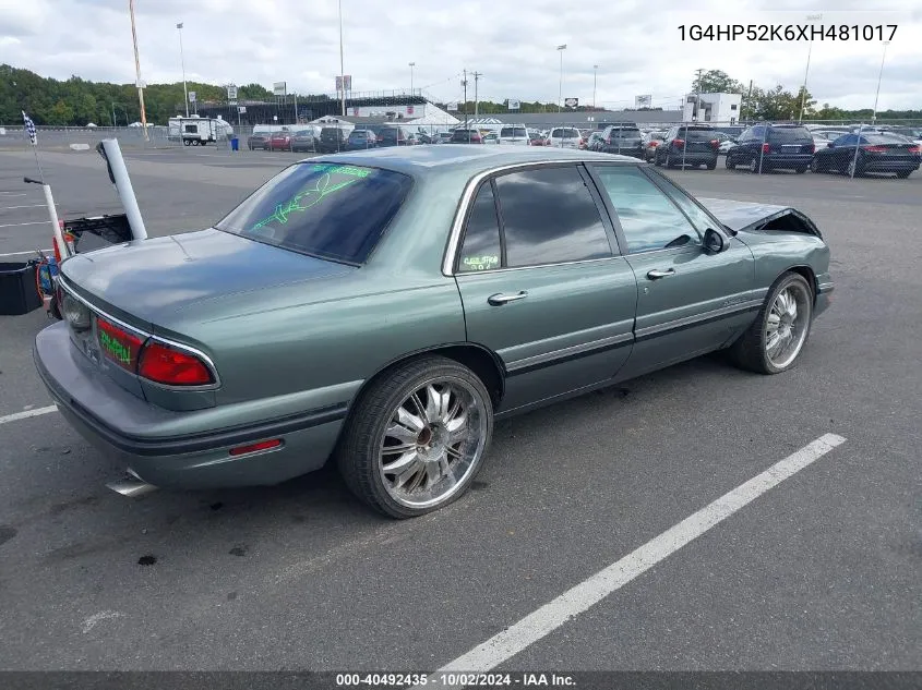 1999 Buick Lesabre Custom VIN: 1G4HP52K6XH481017 Lot: 40492435