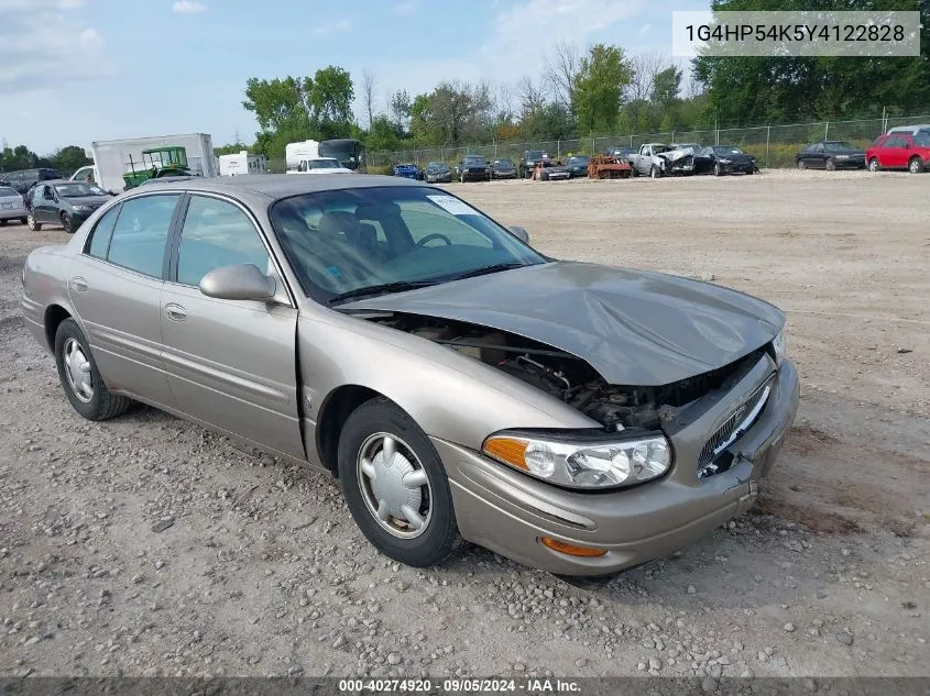 2000 Buick Lesabre Custom VIN: 1G4HP54K5Y4122828 Lot: 40274920