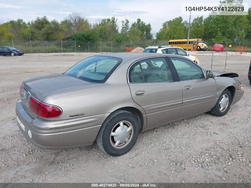 2000 Buick Lesabre Custom VIN: 1G4HP54K5Y4122828 Lot: 40274920