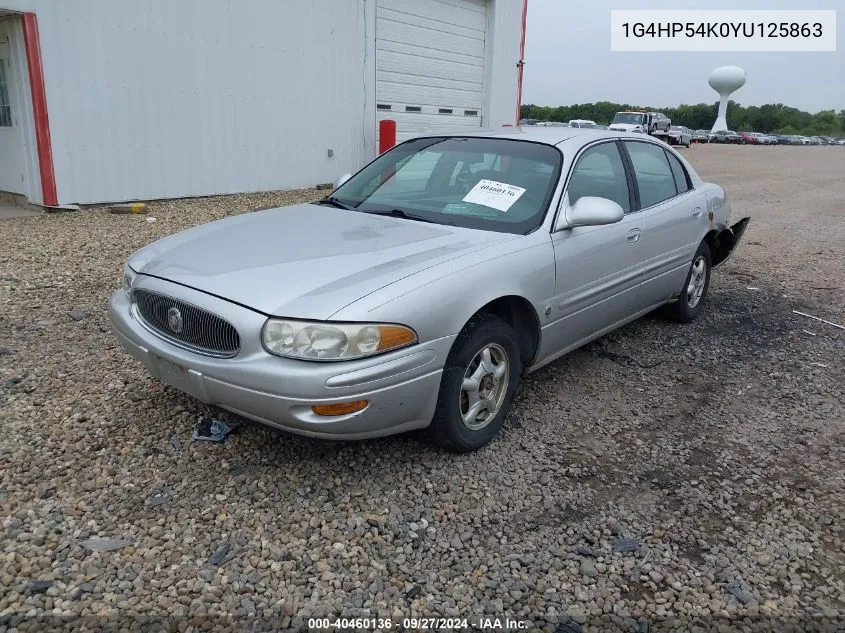 2000 Buick Lesabre Custom VIN: 1G4HP54K0YU125863 Lot: 40460136