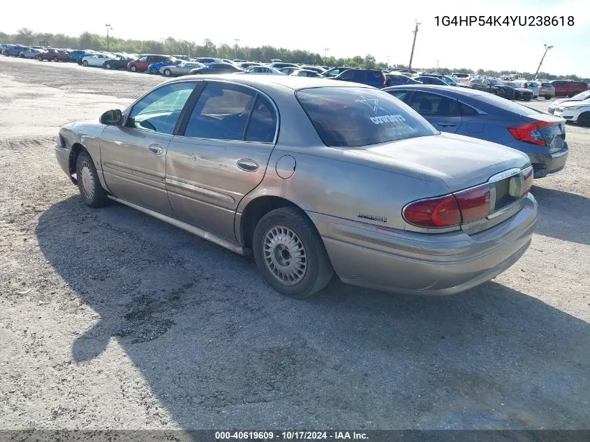 2000 Buick Lesabre Custom VIN: 1G4HP54K4YU238618 Lot: 40619609